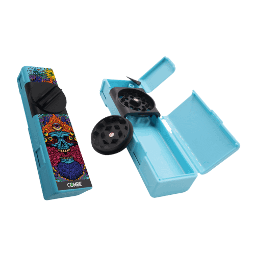 Multifunkční drtička Combie® GO™ razy Skulls, světle modrá